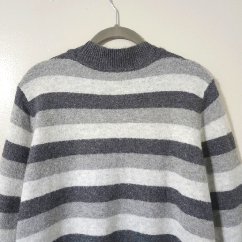 HALOGEN Nordstrom Nwt Cozy Stripe Knit Pullover Sweater, Sequin Details, 1X - Picture 12 of 14